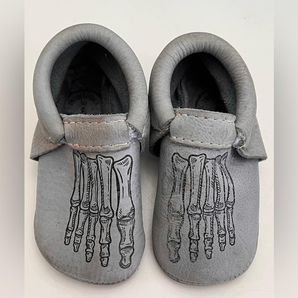 Freshly Picked Skeleton Moccasins , Size 5